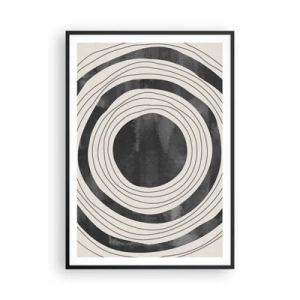 Plakat i sort ramme - Lige til det punkt - 70x100 cm