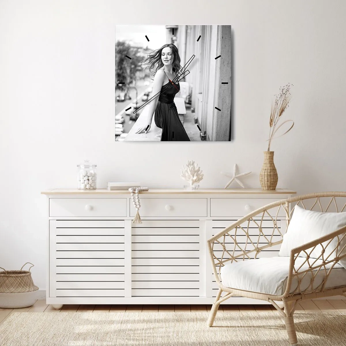 Vægur, Uret - Bestemt en pariser - 40x40 cm