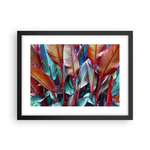 Plakat i sort ramme - Farverigt krat - 40x30 cm