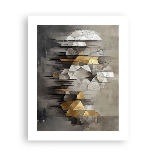 Plakat - Komposition lavet af is og lys - 40x50 cm