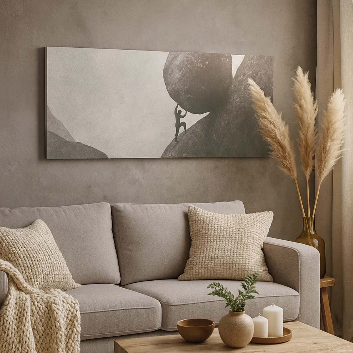 Lærredstryk - Billede på lærred - Jeg tror mod al forventning - 30x30 cm