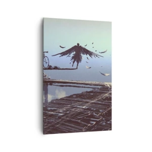 Lærredstryk - Billede på lærred - Icarus for evigt i live - 80x120 cm