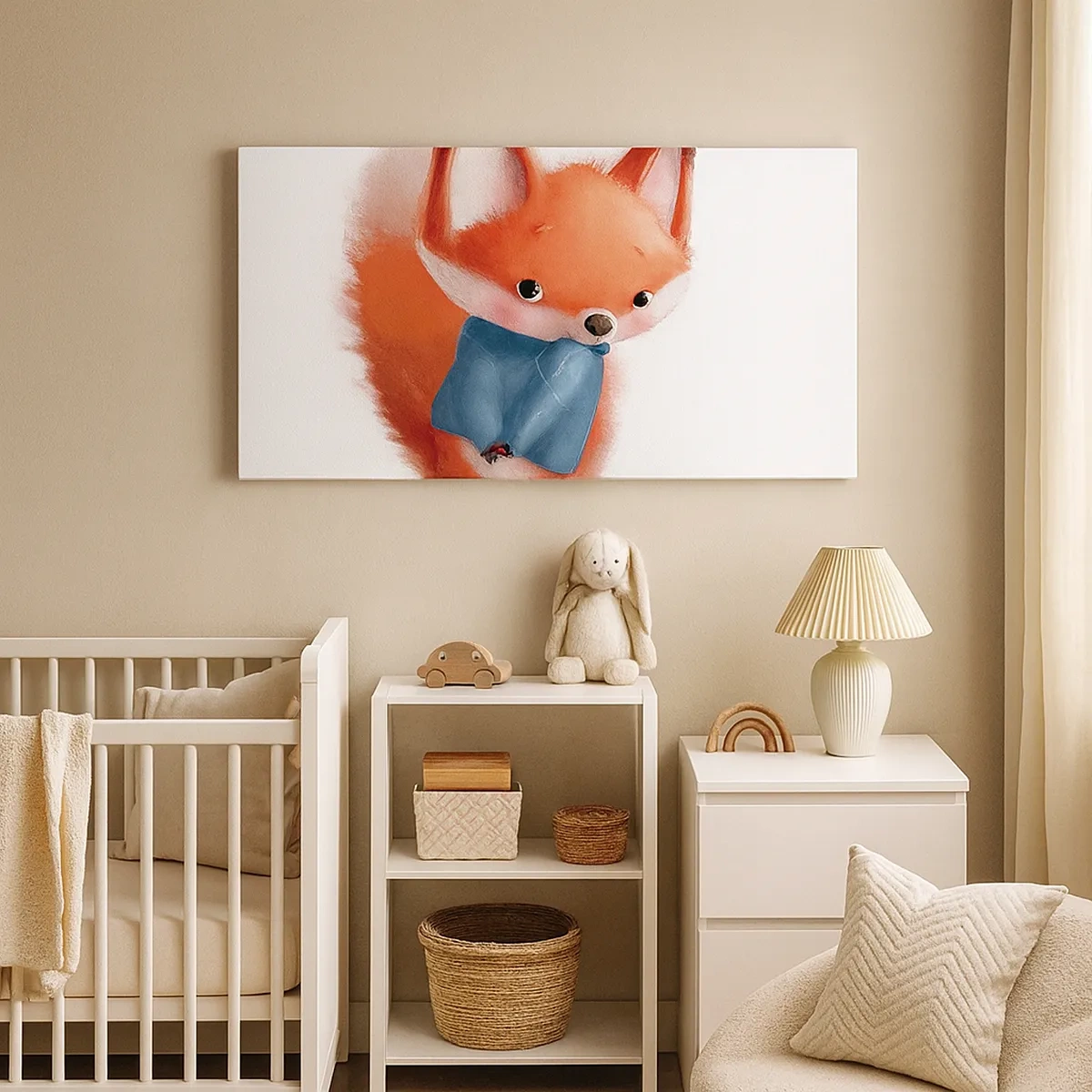 Lærredstryk - Billede på lærred - Ser jeg smuk ud i den her? - 30x30 cm