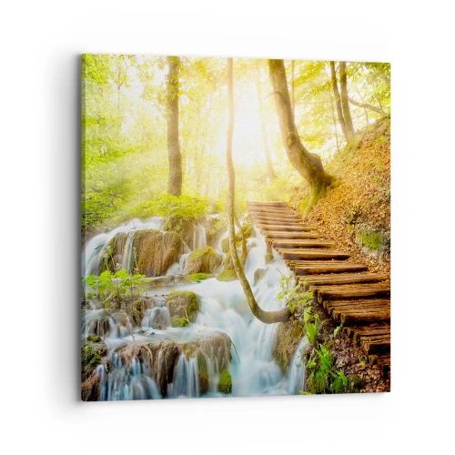 Lærredstryk - Billede på lærred - Den ønskede kølighed - 70x70 cm