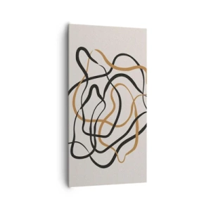 Lærredstryk - Billede på lærred - Alt er gået galt - 65x120 cm