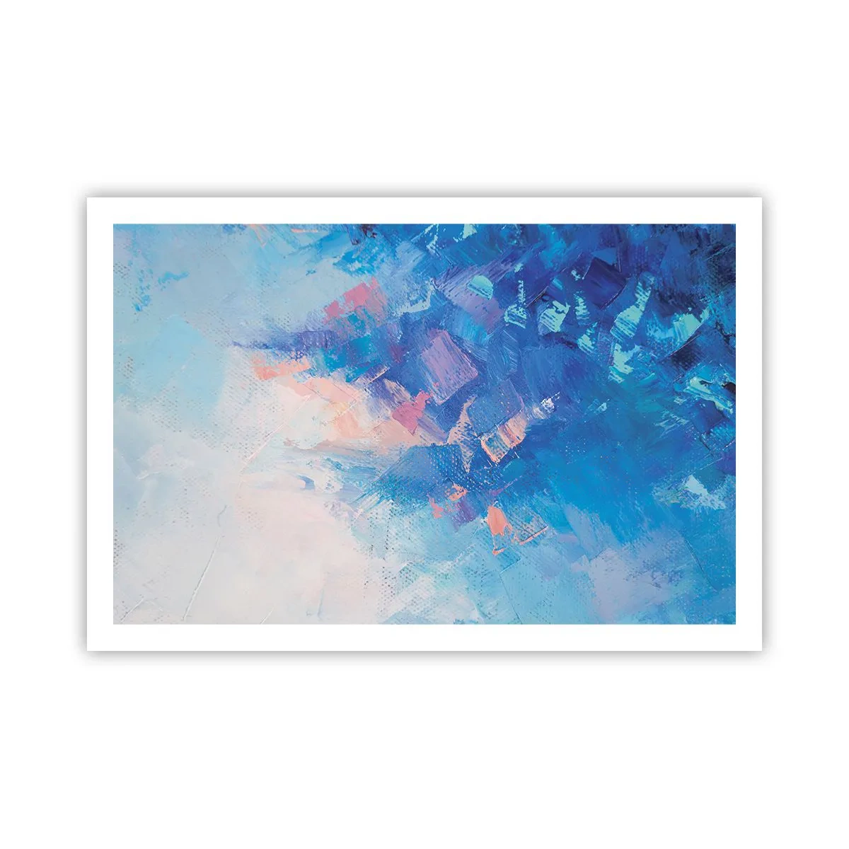 Plakat - Vinter abstraktion - 91x61 cm