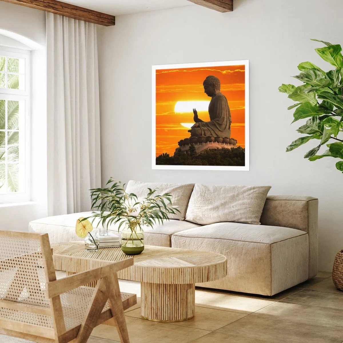 Plakat - Uden frygt for verden - 50x50 cm