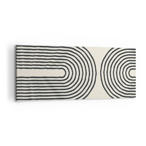 Lærredstryk - Billede på lærred - Kommer snart... - 120x50 cm