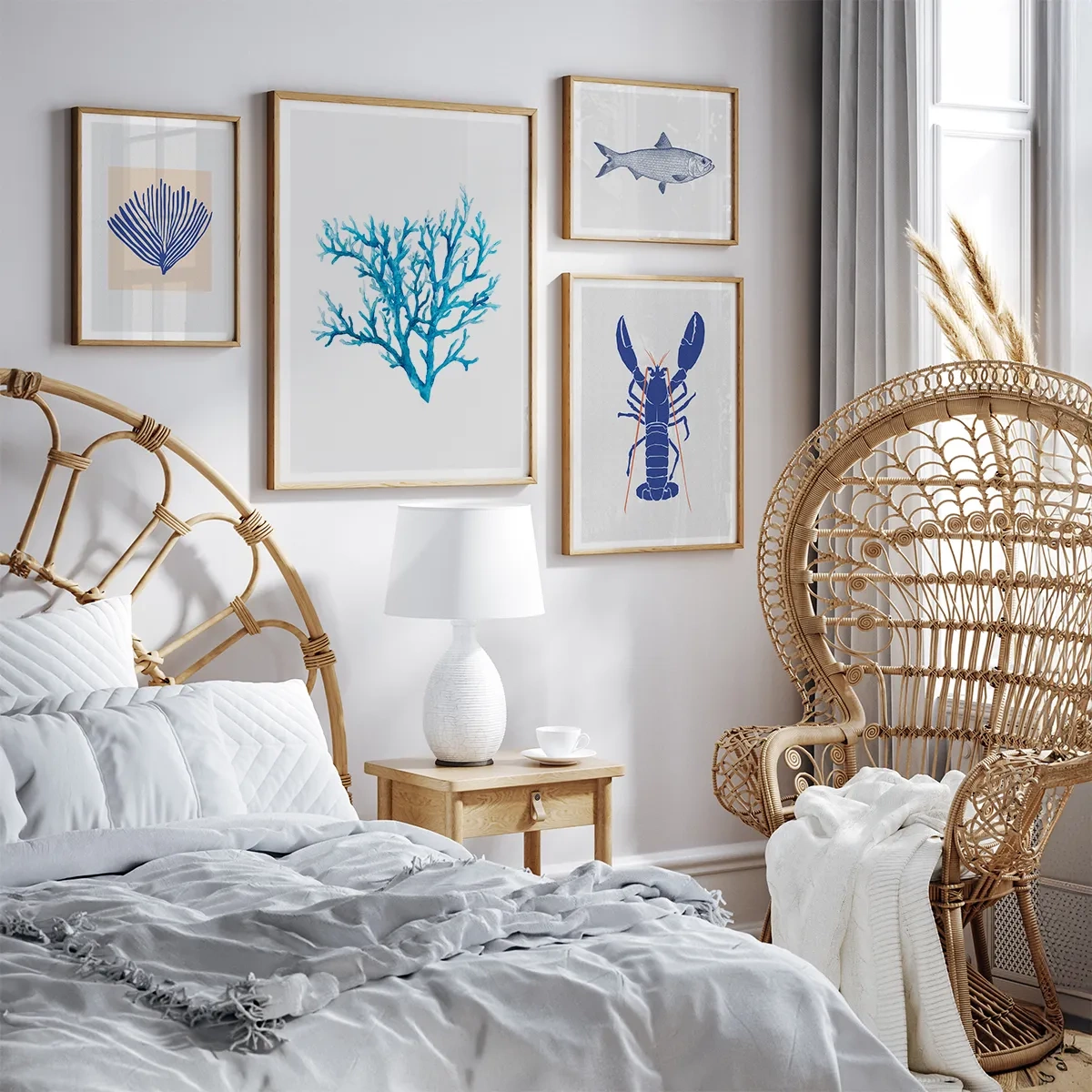 Hamptons bedroom - Inspiration til soveværelset