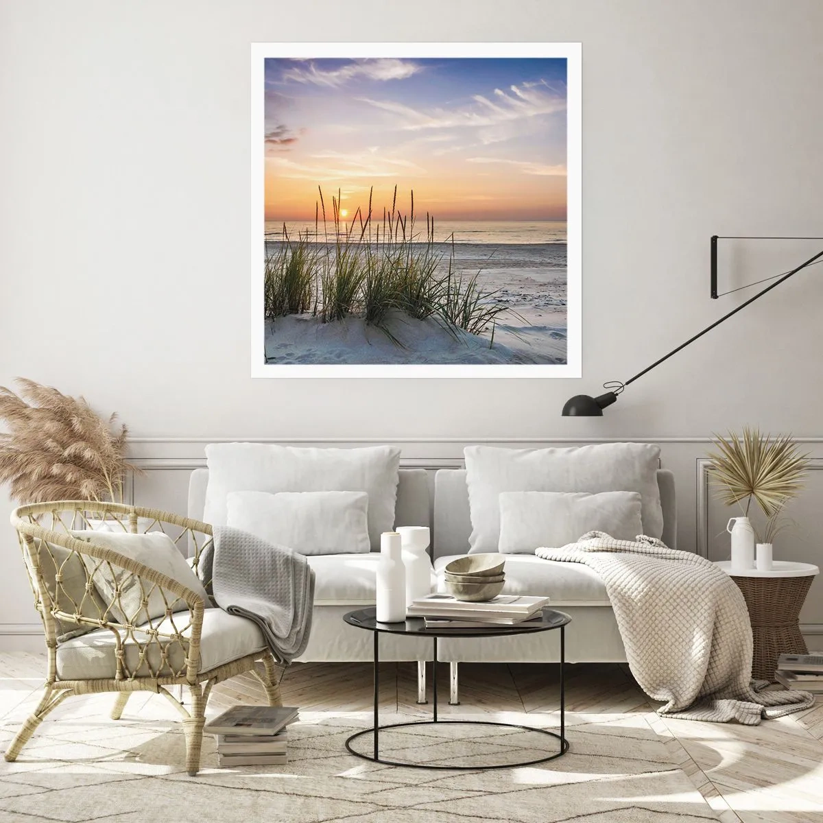Plakat - Se, tænk, føl - 30x30 cm