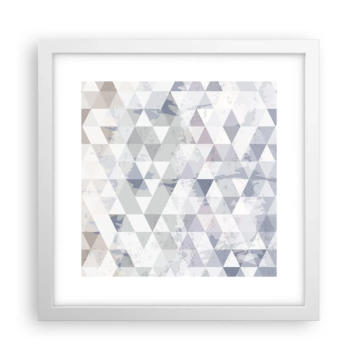 Plakat i hvid ramme - I takt på tre - 30x30 cm