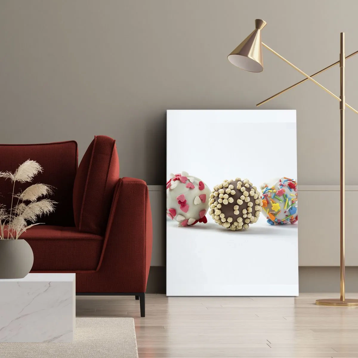 Lærredstryk - Billede på lærred - Livet kan være sødt - 45x80 cm