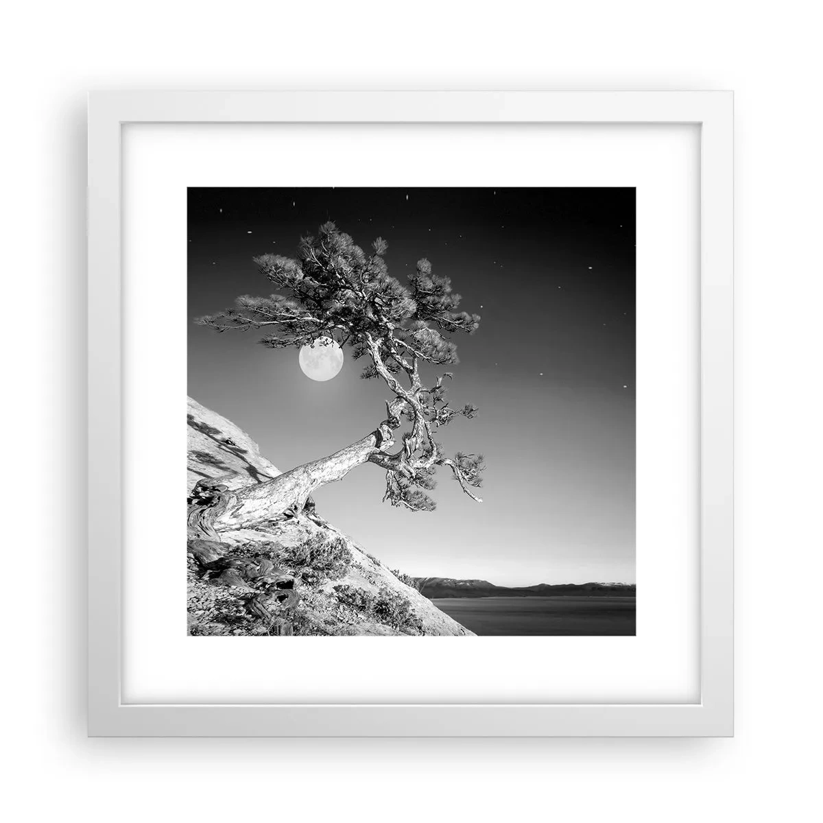 Plakat i hvid ramme - Den sejrrige kriger - 30x30 cm