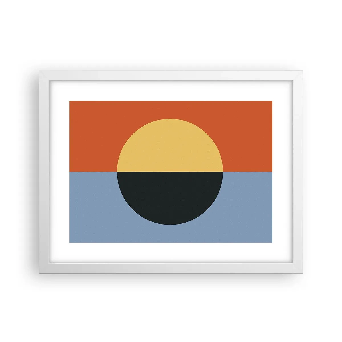 Plakat i hvid ramme - En sammensætning af varme og kølighed - 40x30 cm