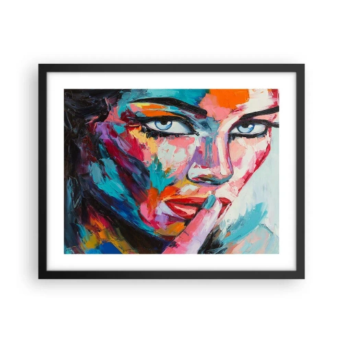 Plakat i sort ramme - Vores første hemmelighed - 50x40 cm