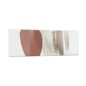Billede på glas - Abstrakt kolonnade - 90x30 cm