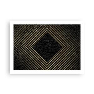 Plakat - Geometri i glamour-stil - 70x50 cm
