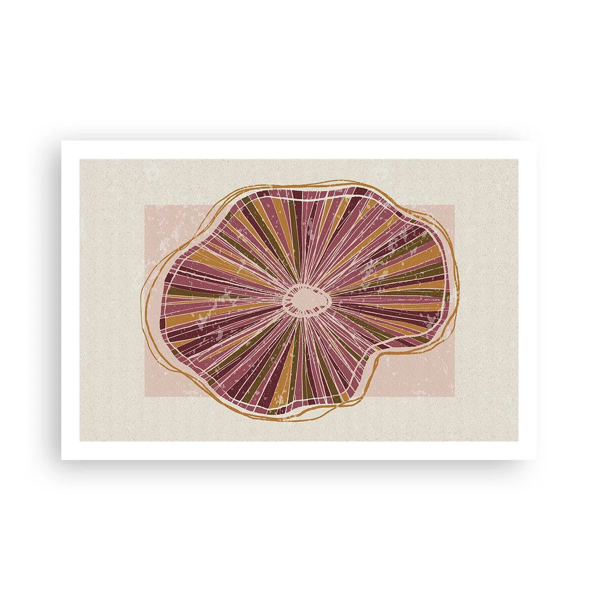 Plakat - Strålende abstraktion - 91x61 cm