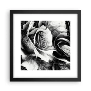 Plakat i sort ramme - Altid dronning - 30x30 cm