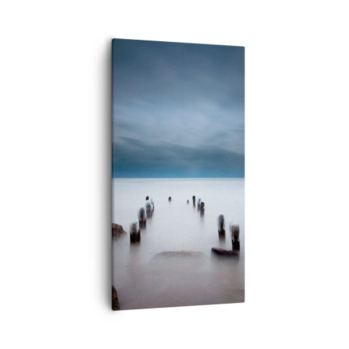 Lærredstryk - Billede på lærred - En betænksom sø - 55x100 cm