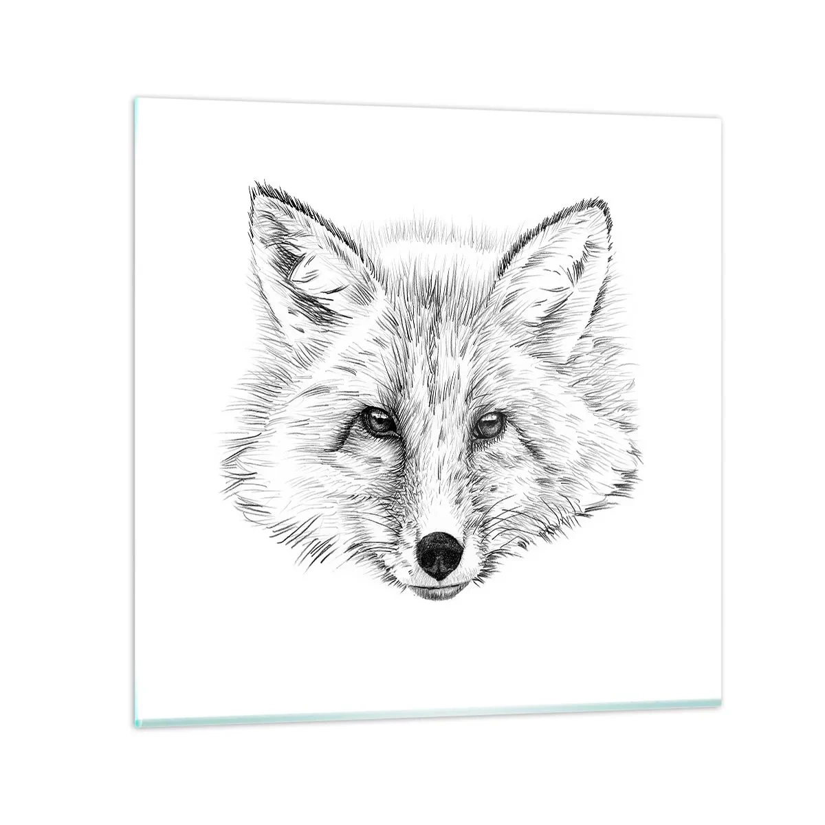 Billede på glas - Kan disse øjne lyve? - 60x60 cm