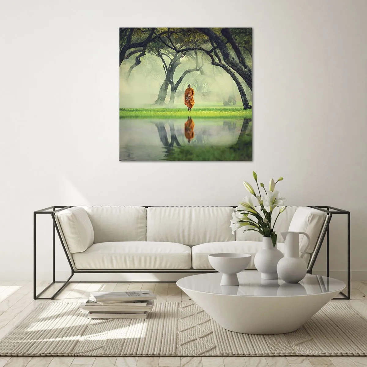 Billede på glas - På vej mod oplysning - 40x40 cm