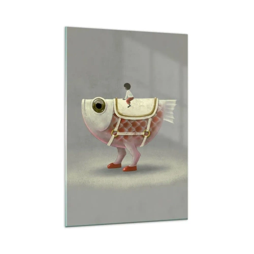 Billede på glas - Rybonski rytter - 80x120 cm