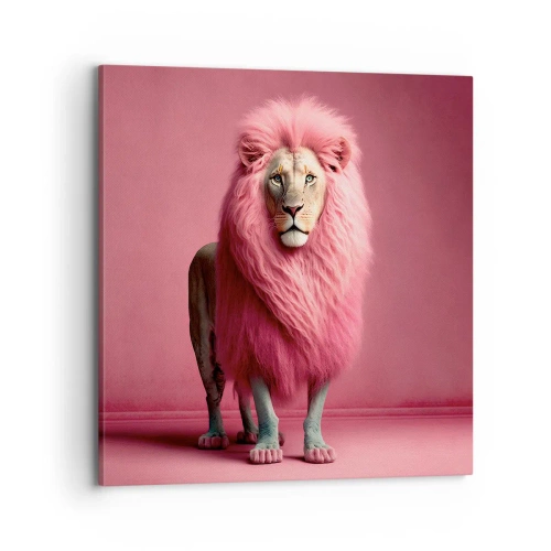 Lærredstryk - Billede på lærred - Og du er ikke længere bange - 70x70 cm