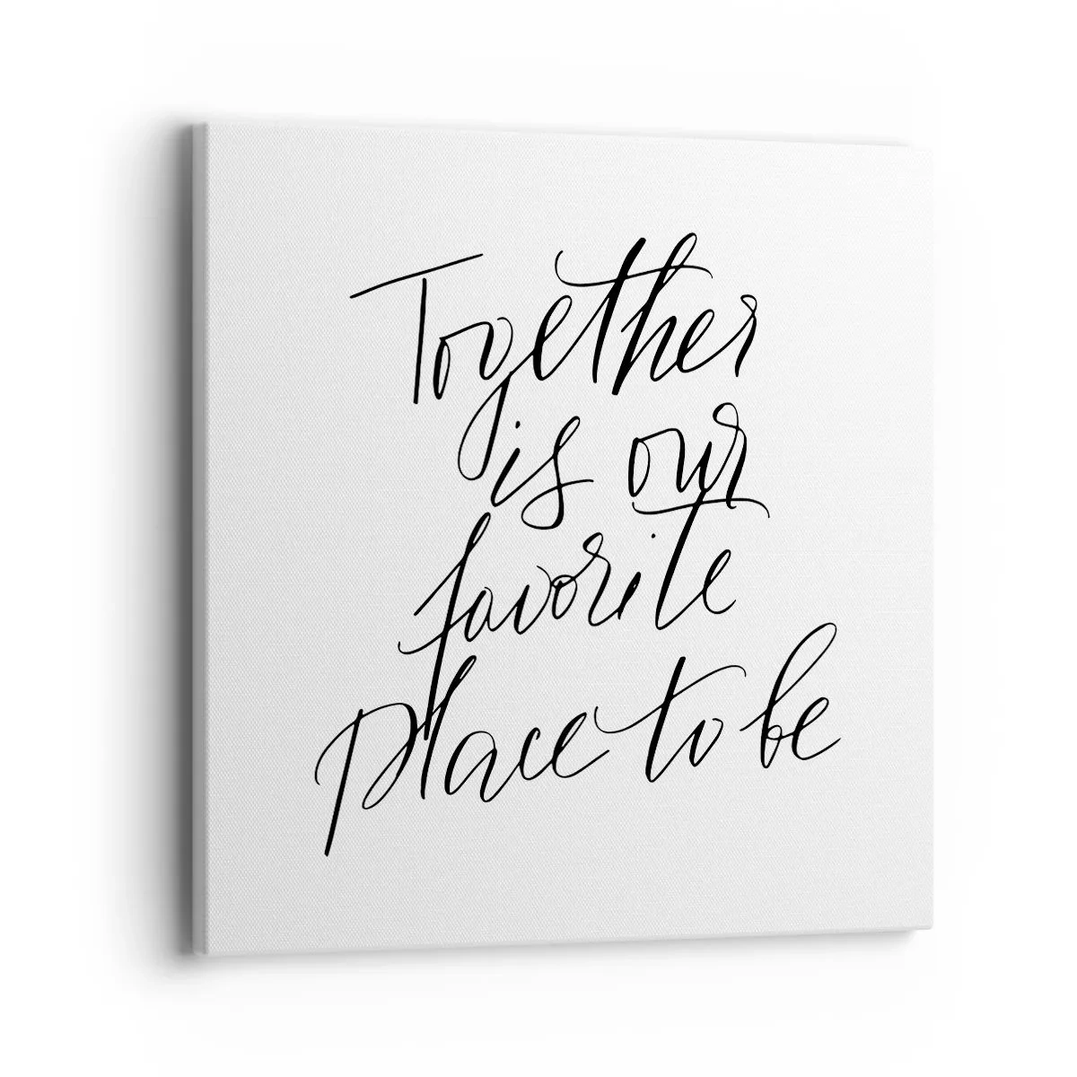 Lærredstryk - Billede på lærred - Føler du det også? - 40x40 cm