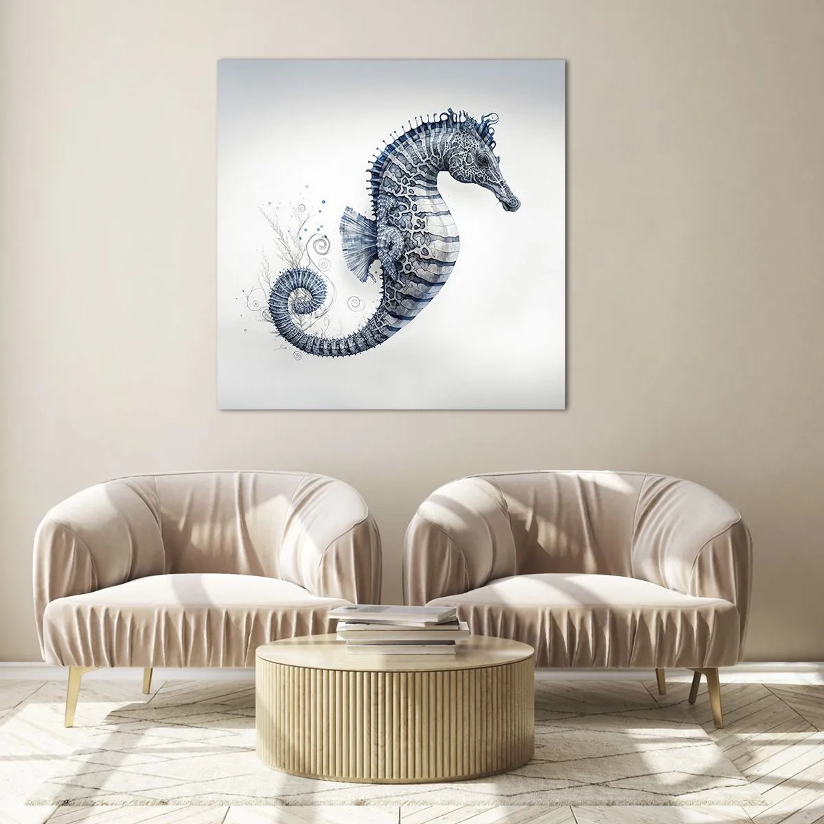 Billede på glas - En subtil vittighed fra naturen - 30x30 cm