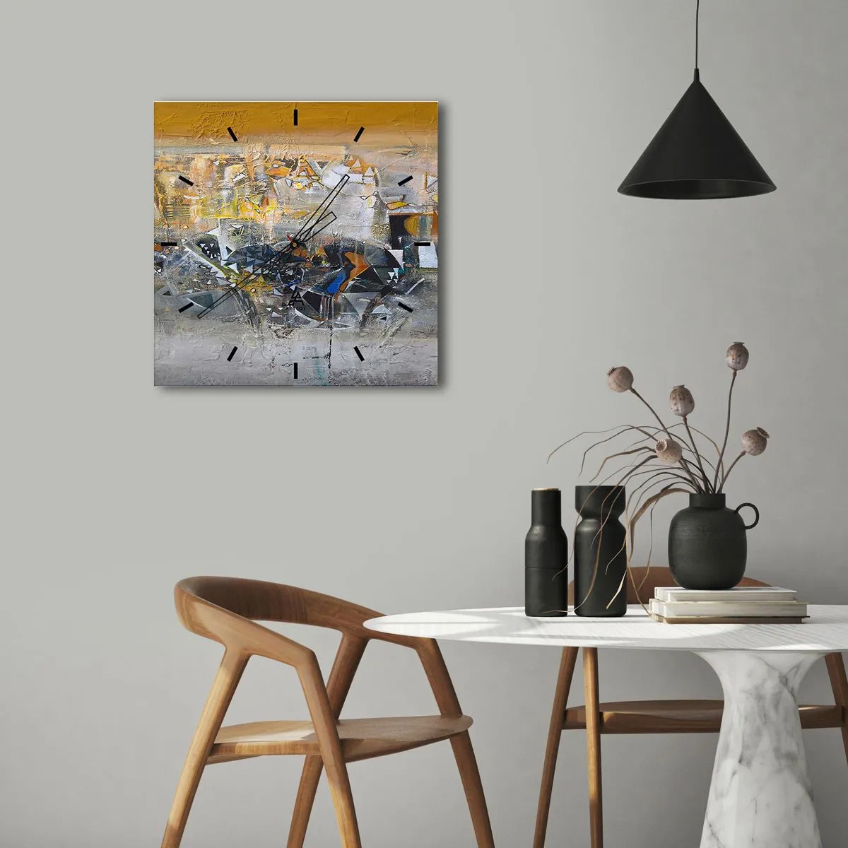 Vægur, Uret - Alt vil falde på plads - 30x30 cm