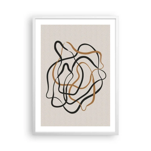 Plakat i hvid ramme - Alt er gået galt - 50x70 cm