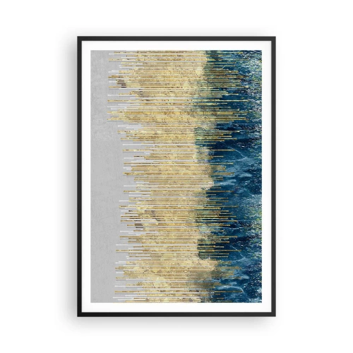 Plakat i sort ramme - Forgyldt grænse - 70x100 cm