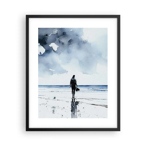 Plakat i sort ramme - Samtale med havet - 40x50 cm