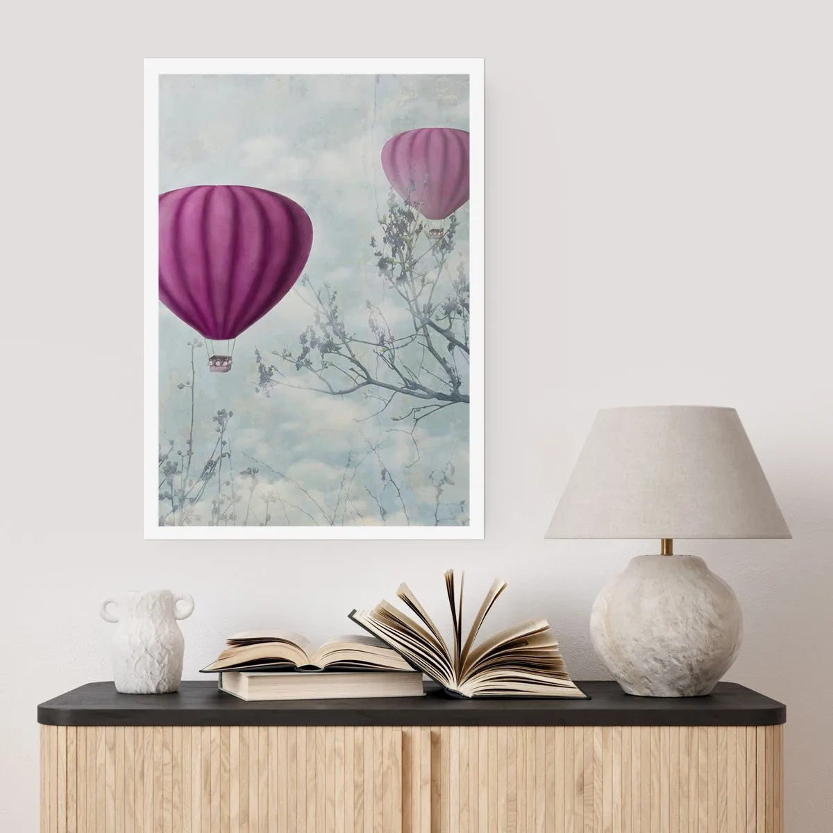 Plakat - Som skibe på himlen - 30x40 cm