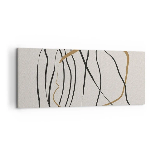 Lærredstryk - Billede på lærred - Komposition - dans i besiddelse - 100x40 cm