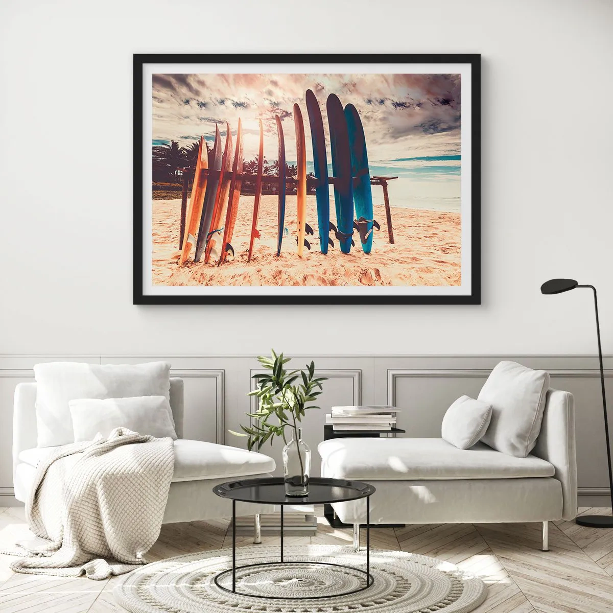 Plakat i sort ramme - Godnat, indtil i morgen - 70x50 cm