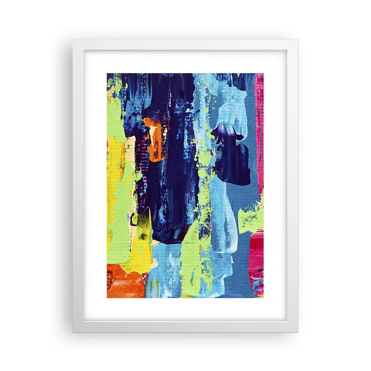 Plakat i hvid ramme - Livet er smukt! - 30x40 cm