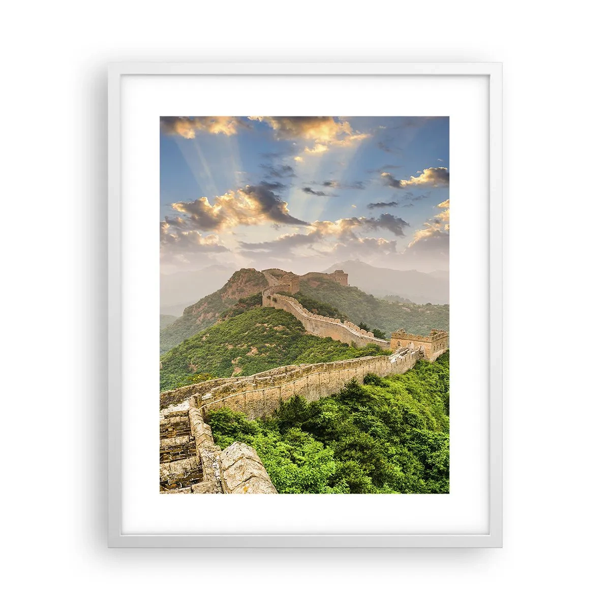 Plakat i hvid ramme - Uforanderlig storhed - 40x50 cm