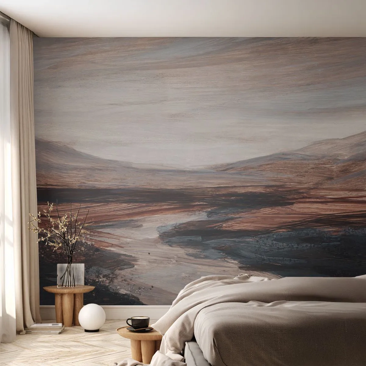 Fototapet Premium Canvas - Fredfyldt dal - Landskab, Landskab, Stykke - 500x350 cm