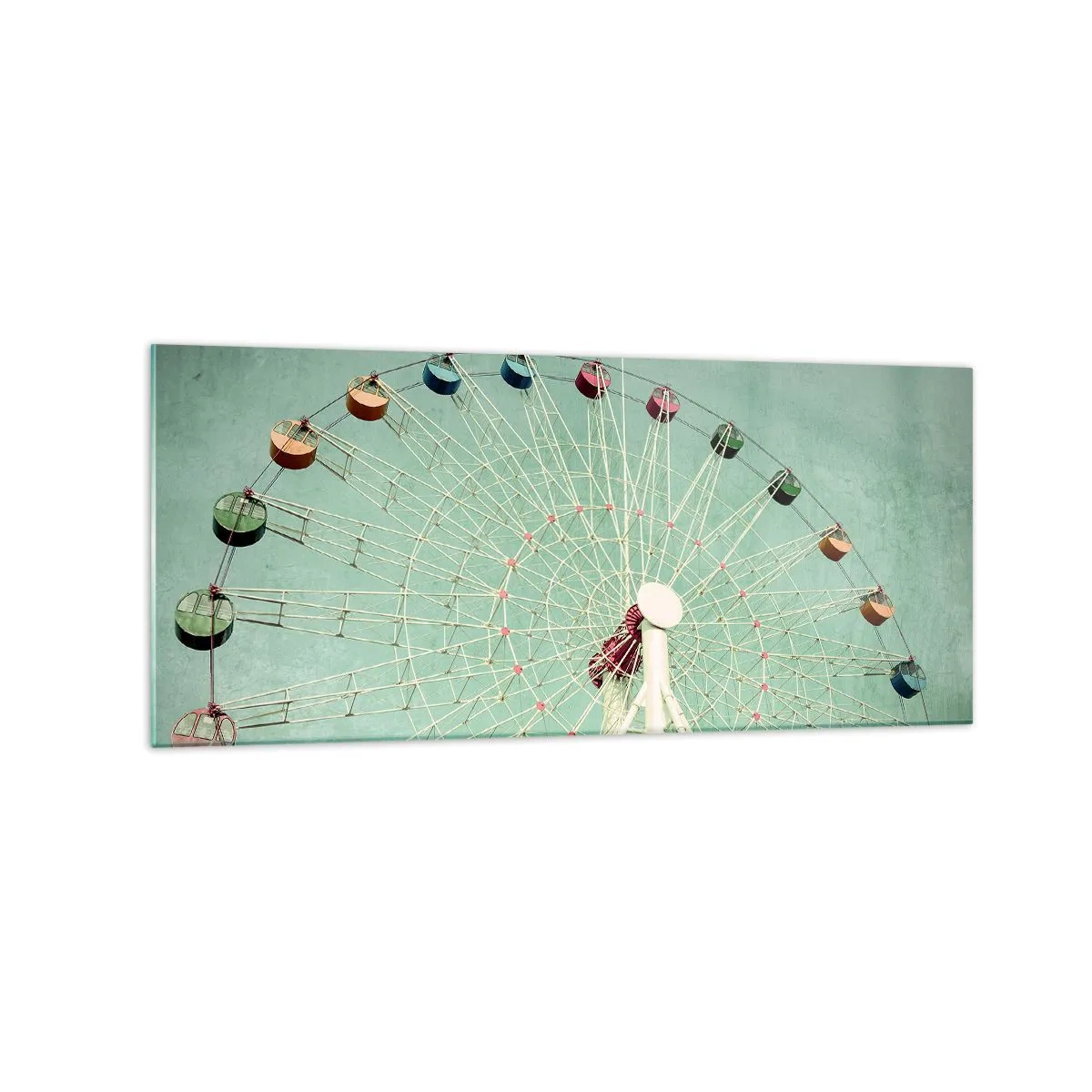 Billede på glas - Vi inviterer dig til at lege - 120x50 cm