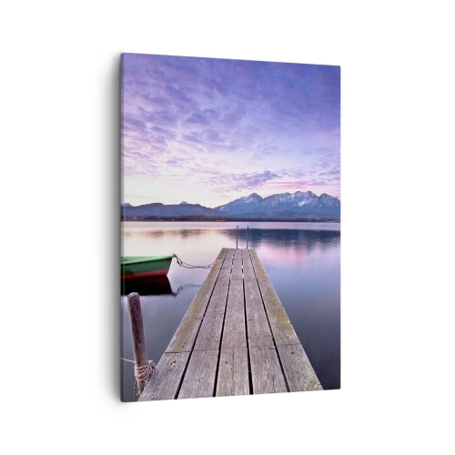 Lærredstryk - Billede på lærred - Venskabelig stilhed - 50x70 cm