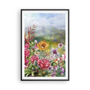 Plakat i sort ramme - En have, der er gået amok - 61x91 cm