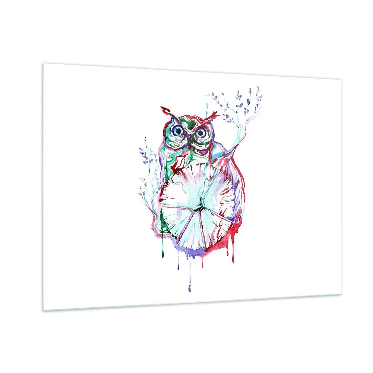 Billede på glas - Klog af natur - 100x70 cm