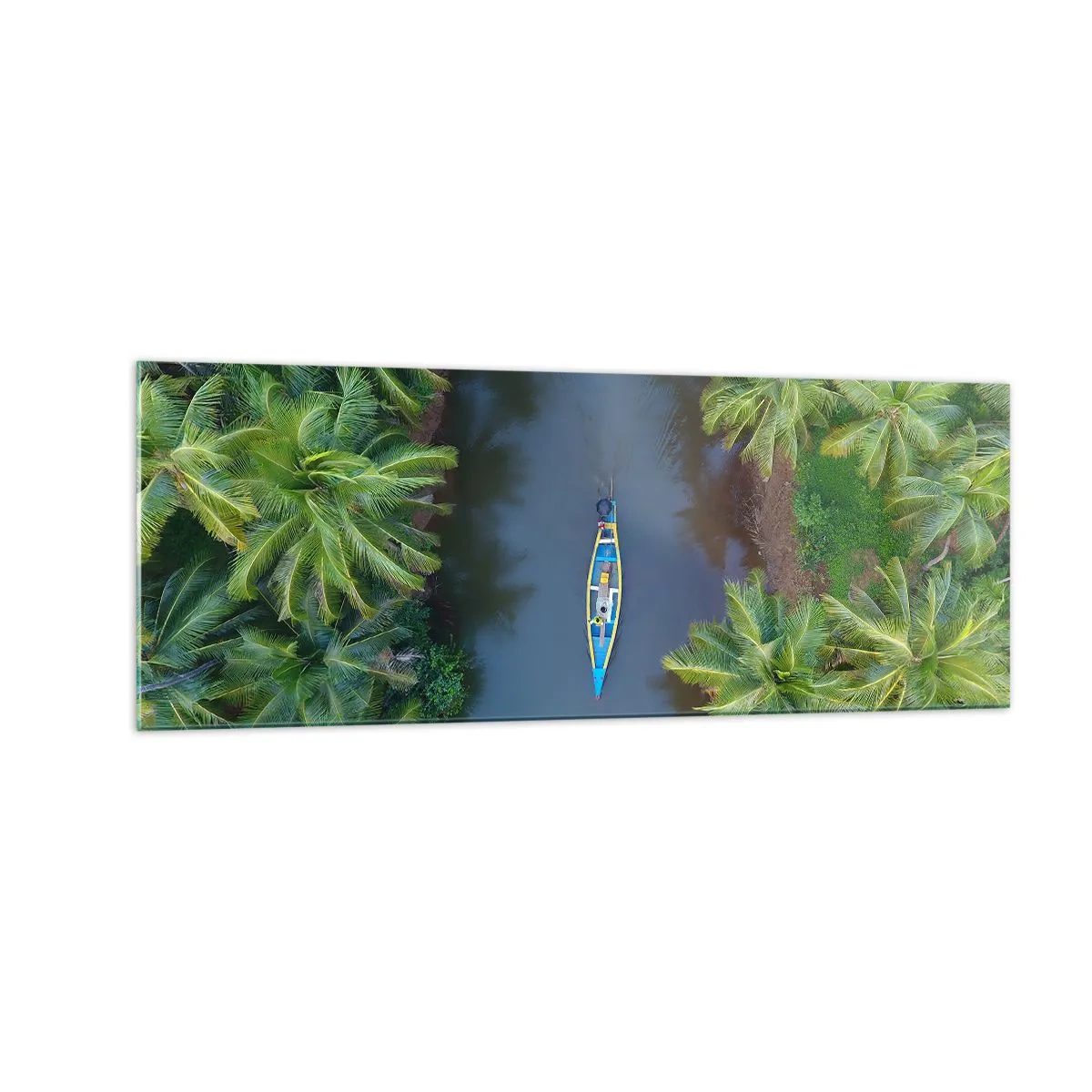 Billede på glas - På en tropisk sti - 140x50 cm