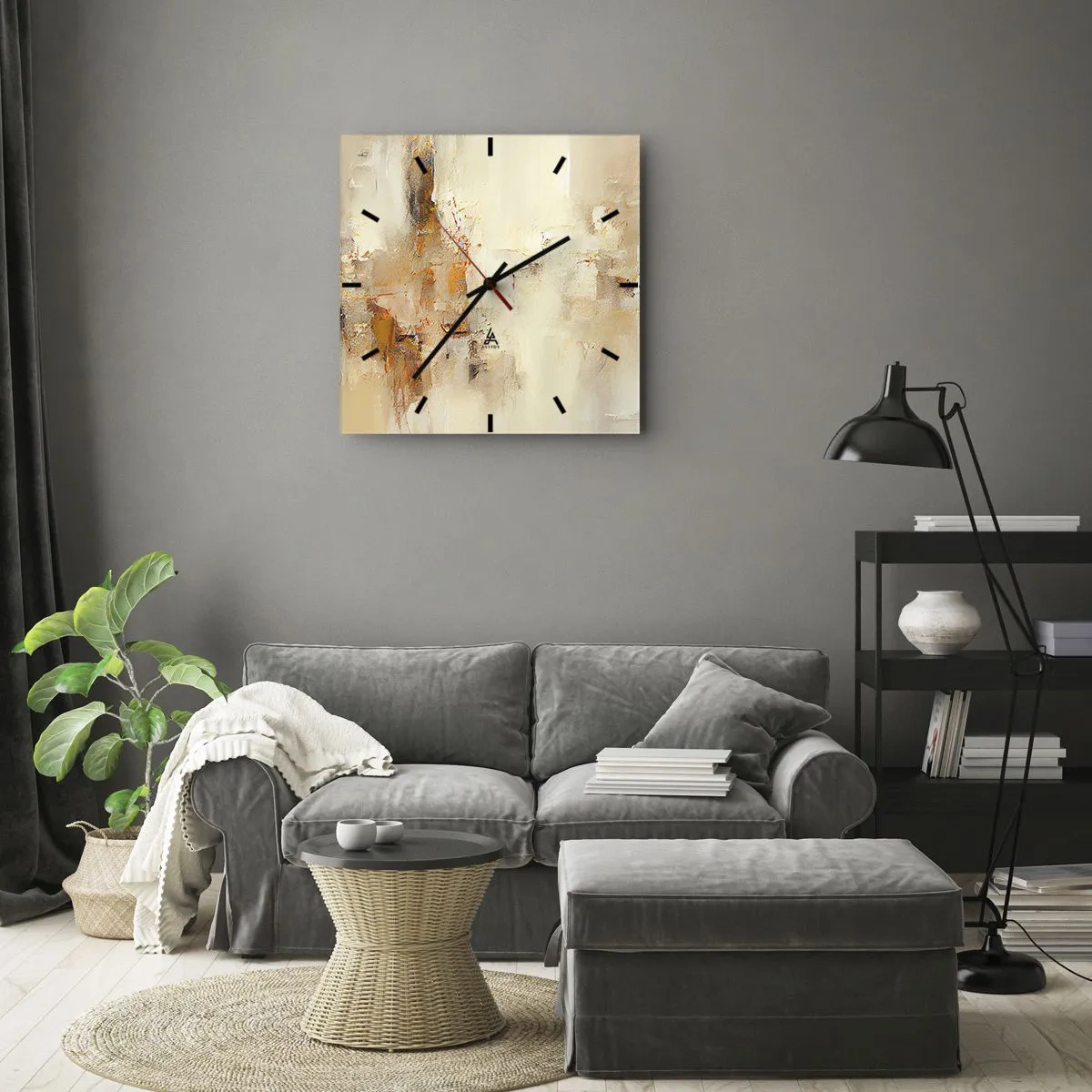 Vægur, Uret - Ravets sjæl - 40x40 cm