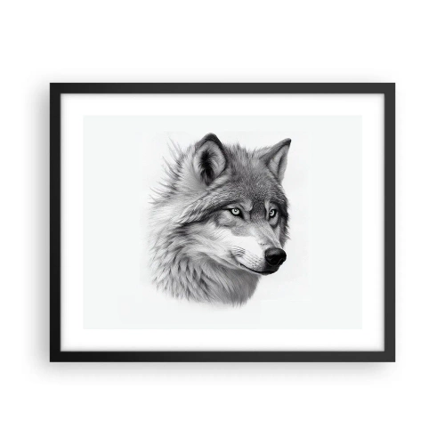 Plakat i sort ramme - Alpha - uden tvivl - 50x40 cm