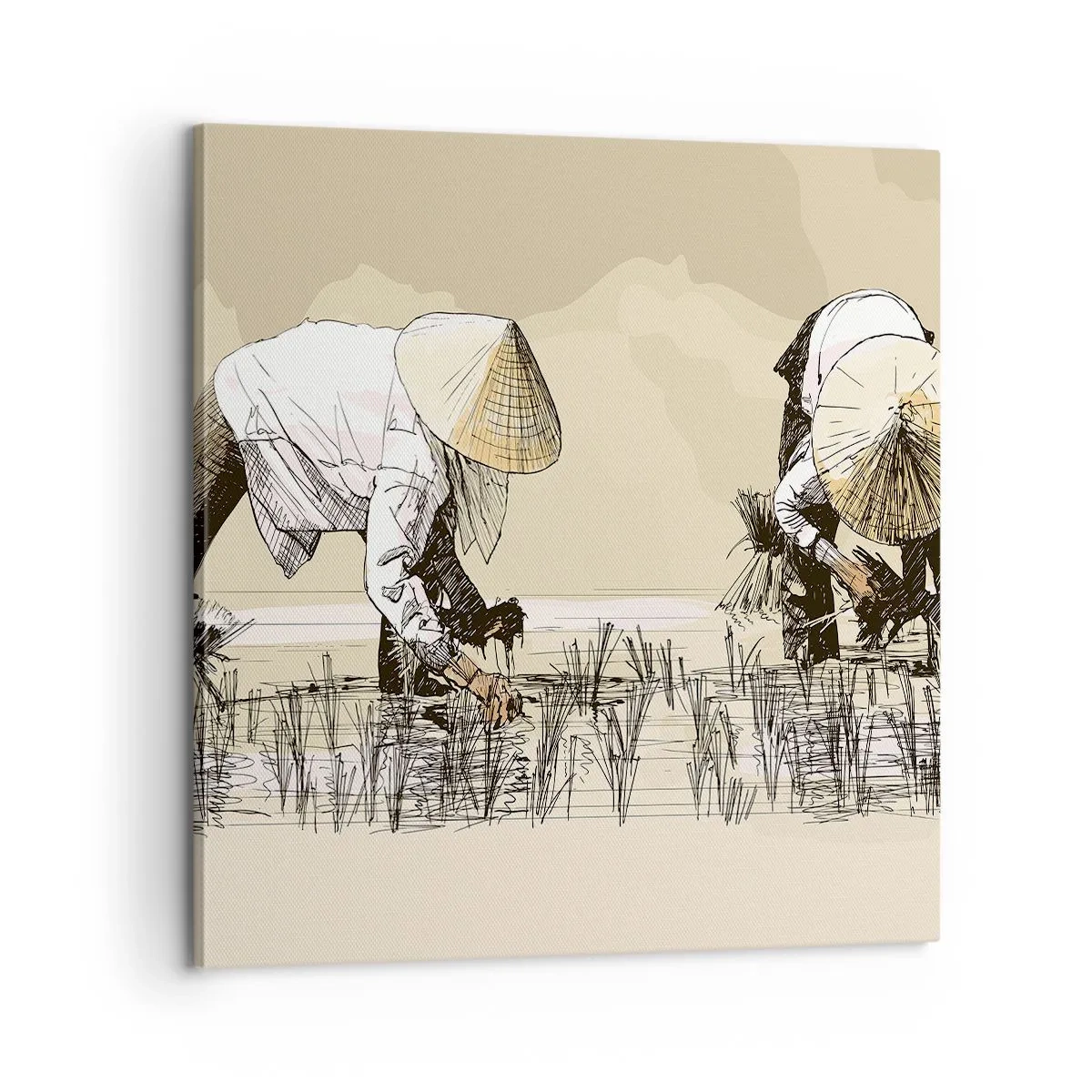 Lærredstryk - Billede på lærred - God høst - 60x60 cm