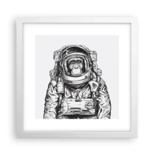 Plakat i hvid ramme - Alternativ evolution - 30x30 cm