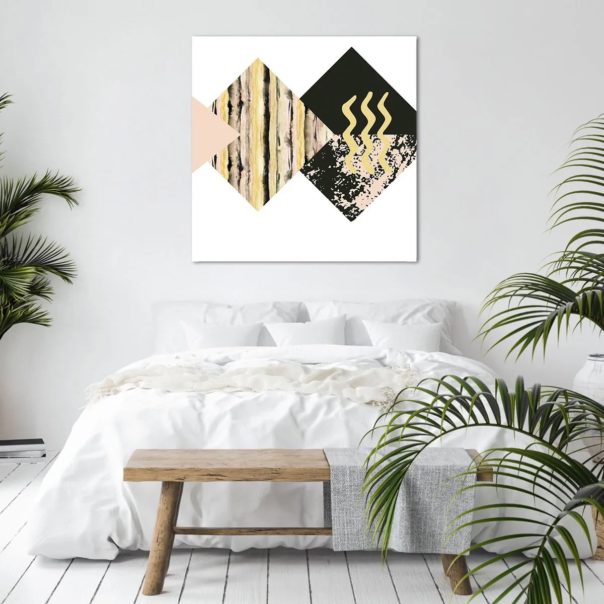 Lærredstryk - Billede på lærred - Ikke så simpelt - 60x60 cm